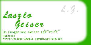 laszlo geiser business card